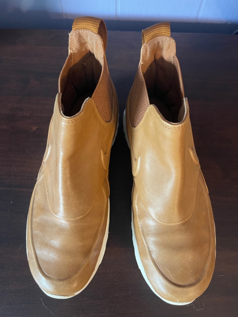 Nike Tan Slip-On Sneakers